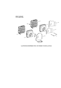 Cv173-3016 Exhaust Diagram and Parts List for CV173-3016  Cub Cadet Lawn Mower